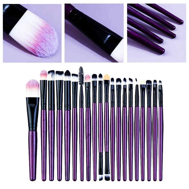 Pinceaux de maquillage - 20 pièces
