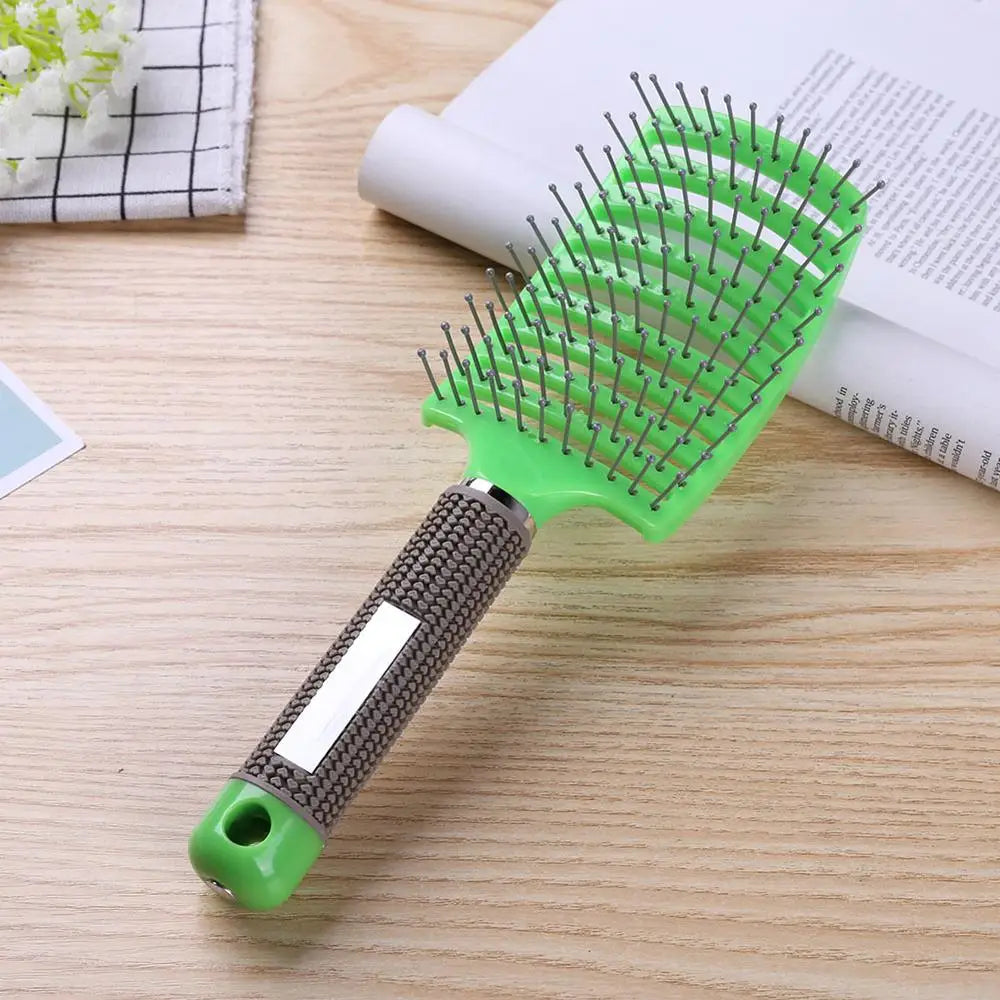 Brosse Démêlante pour Cheveux Raides et Bouclés - Qualité Salon