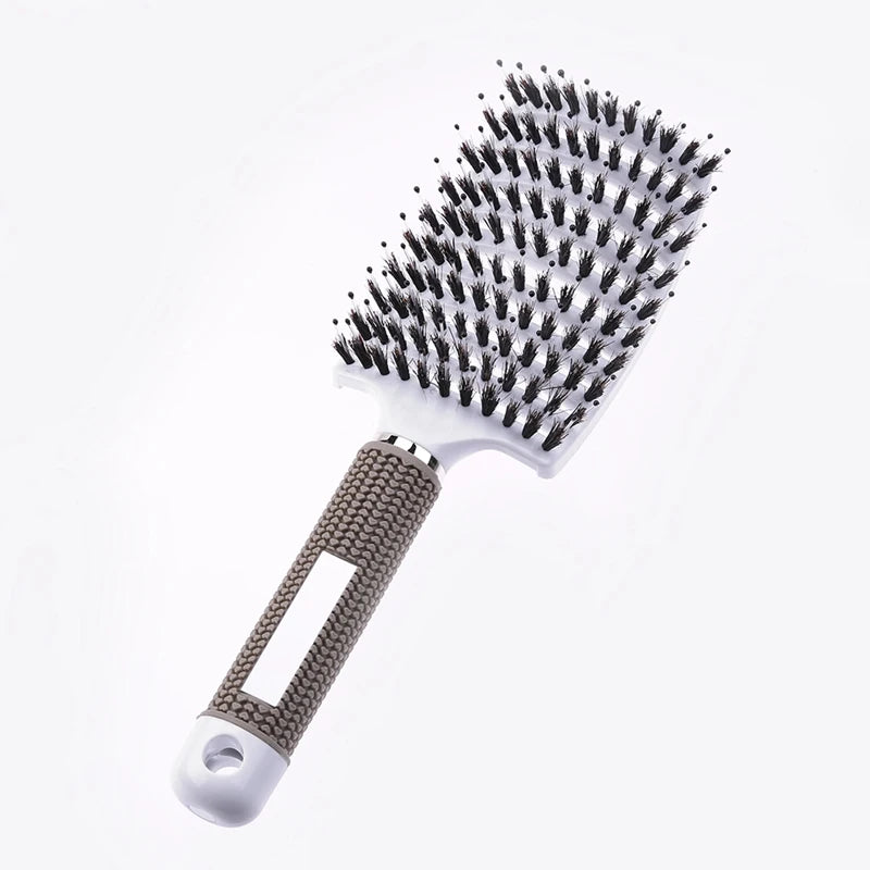 Brosse Démêlante pour Cheveux Raides et Bouclés - Qualité Salon