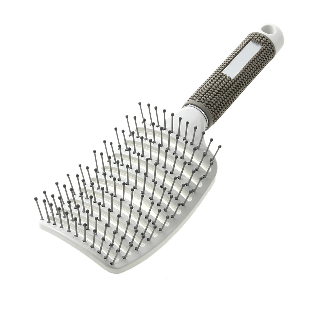 Brosse Démêlante pour Cheveux Raides et Bouclés - Qualité Salon