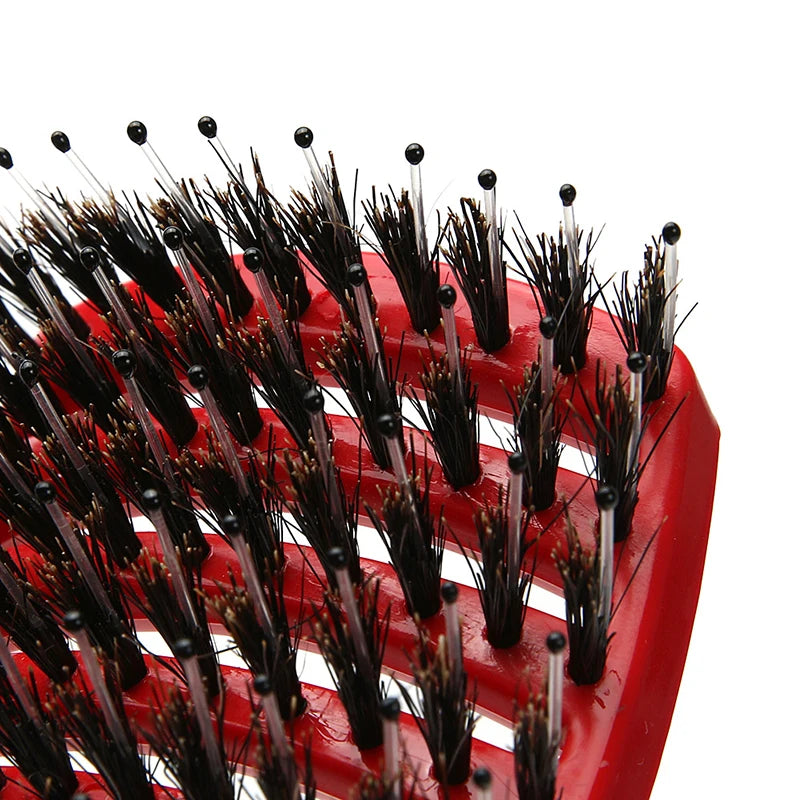Brosse Démêlante pour Cheveux Raides et Bouclés - Qualité Salon