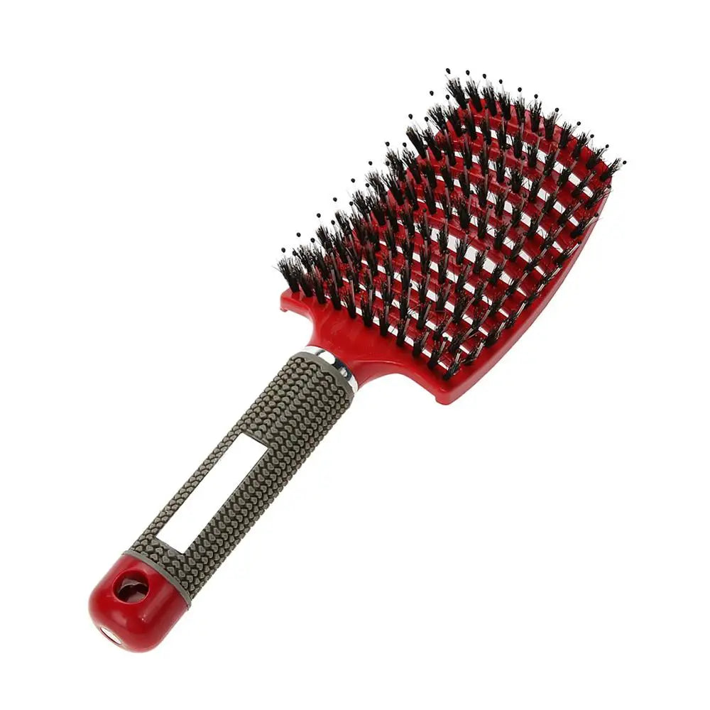 Brosse Démêlante pour Cheveux Raides et Bouclés - Qualité Salon
