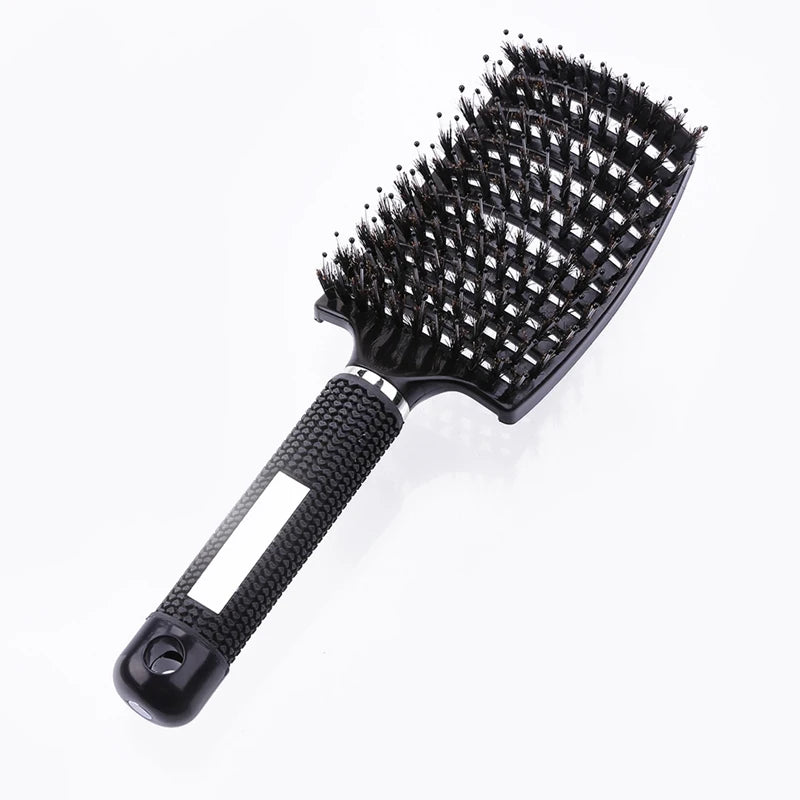 Brosse Démêlante pour Cheveux Raides et Bouclés - Qualité Salon