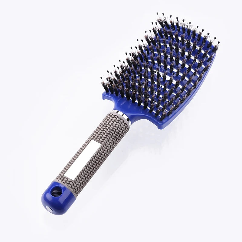 Brosse Démêlante pour Cheveux Raides et Bouclés - Qualité Salon