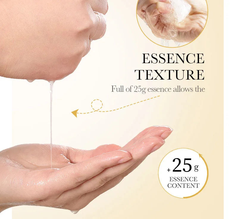 Masque Visage Or 24K Acide Hyaluronique (15pcs)