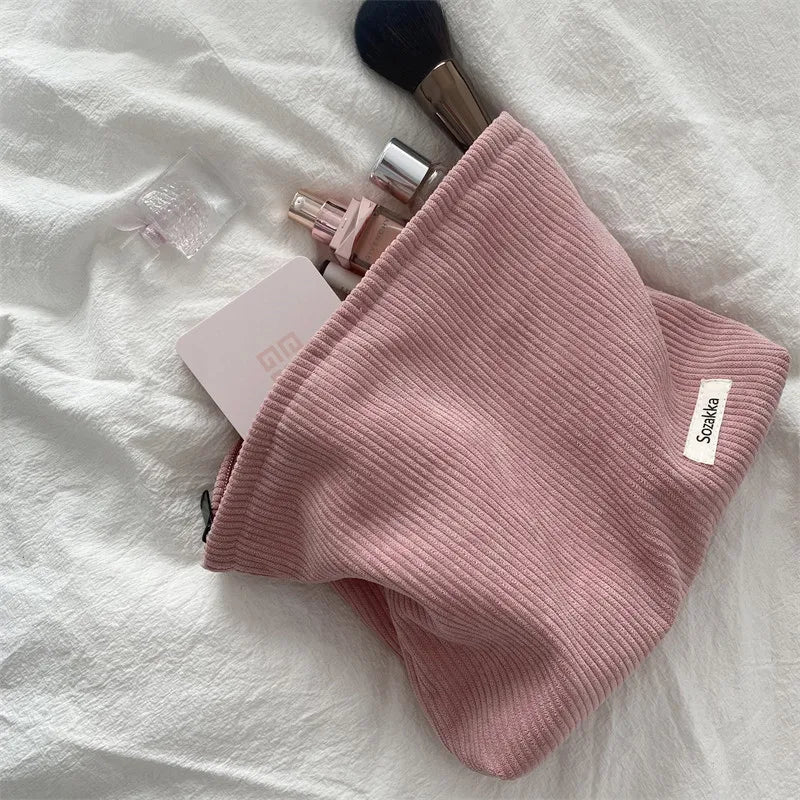 Trousse de Maquillage Léopard en Toile