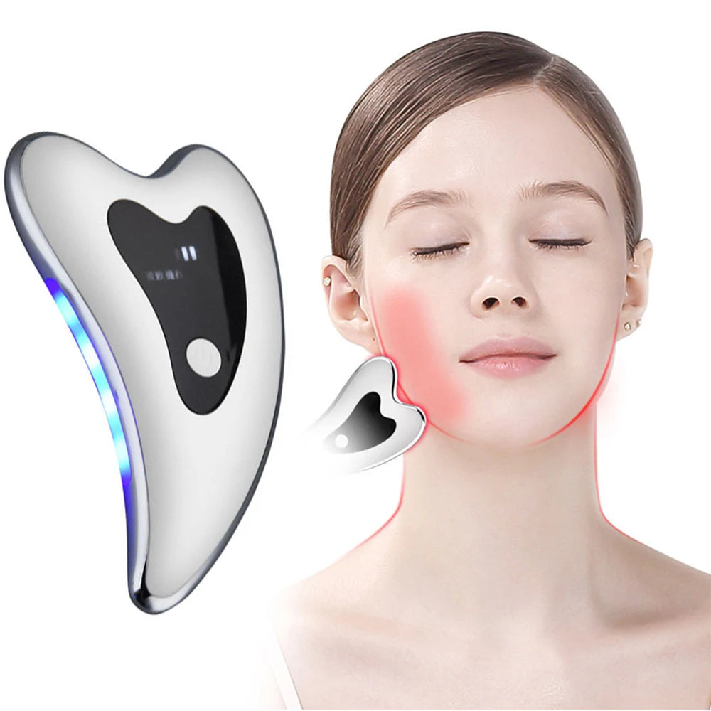 Gua Sha 4-en-1 Masseur Facial Électrique (livré dans un sachet)