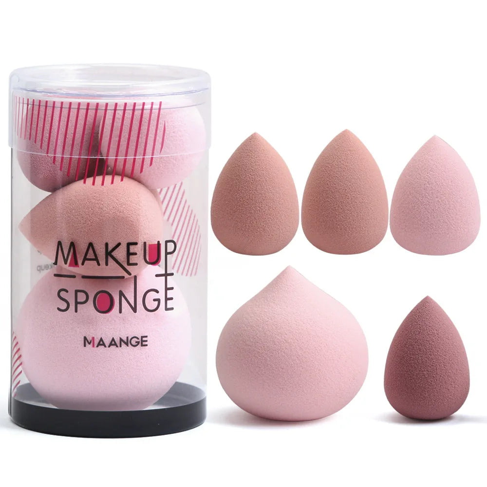 Lot de 5 Super Mini Puff Douces et Versatiles pour un Maquillage Impeccable