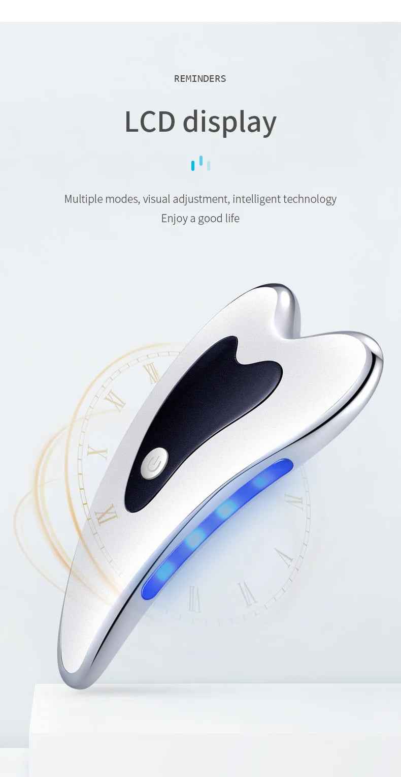 Gua Sha 4-en-1 Masseur Facial Électrique (livré dans un sachet)