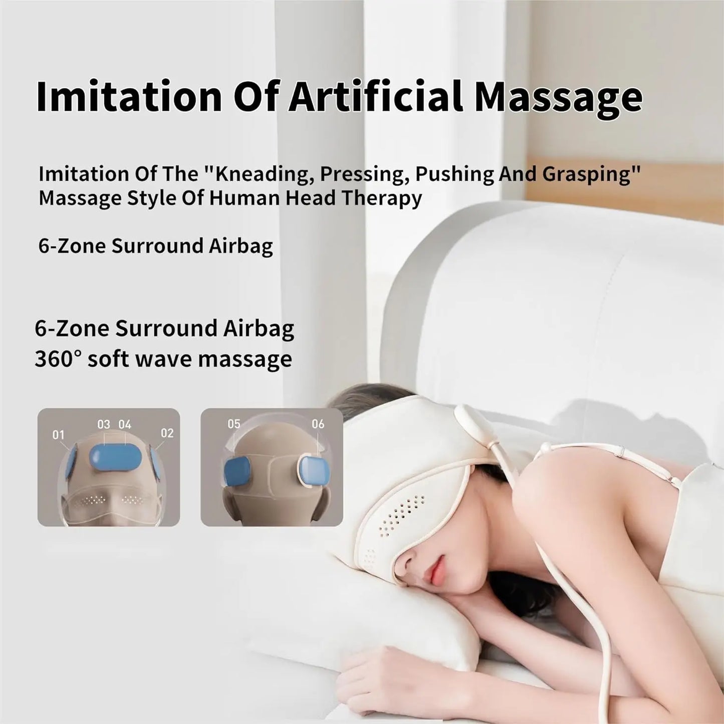 Masseur de tête électrique Relaxation Anti-Stress et Migraine