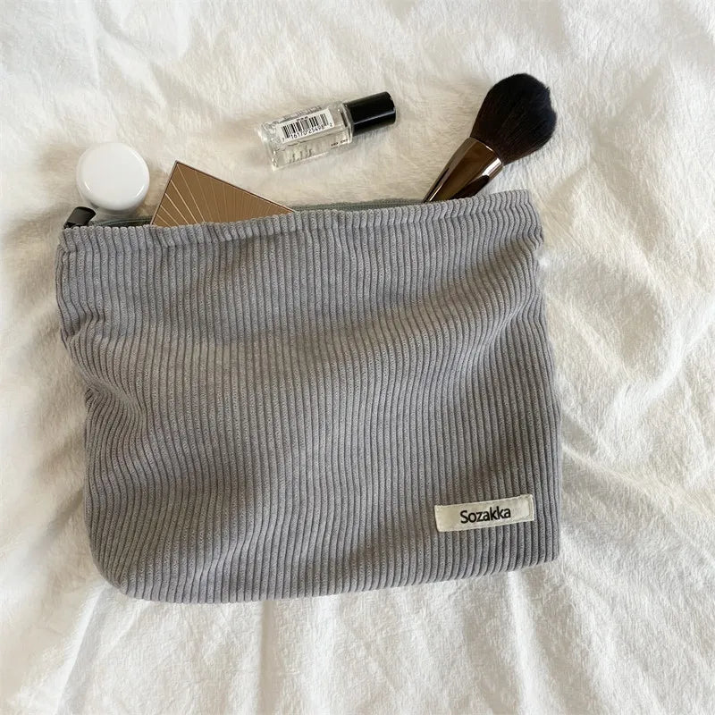 Trousse de Maquillage Léopard en Toile