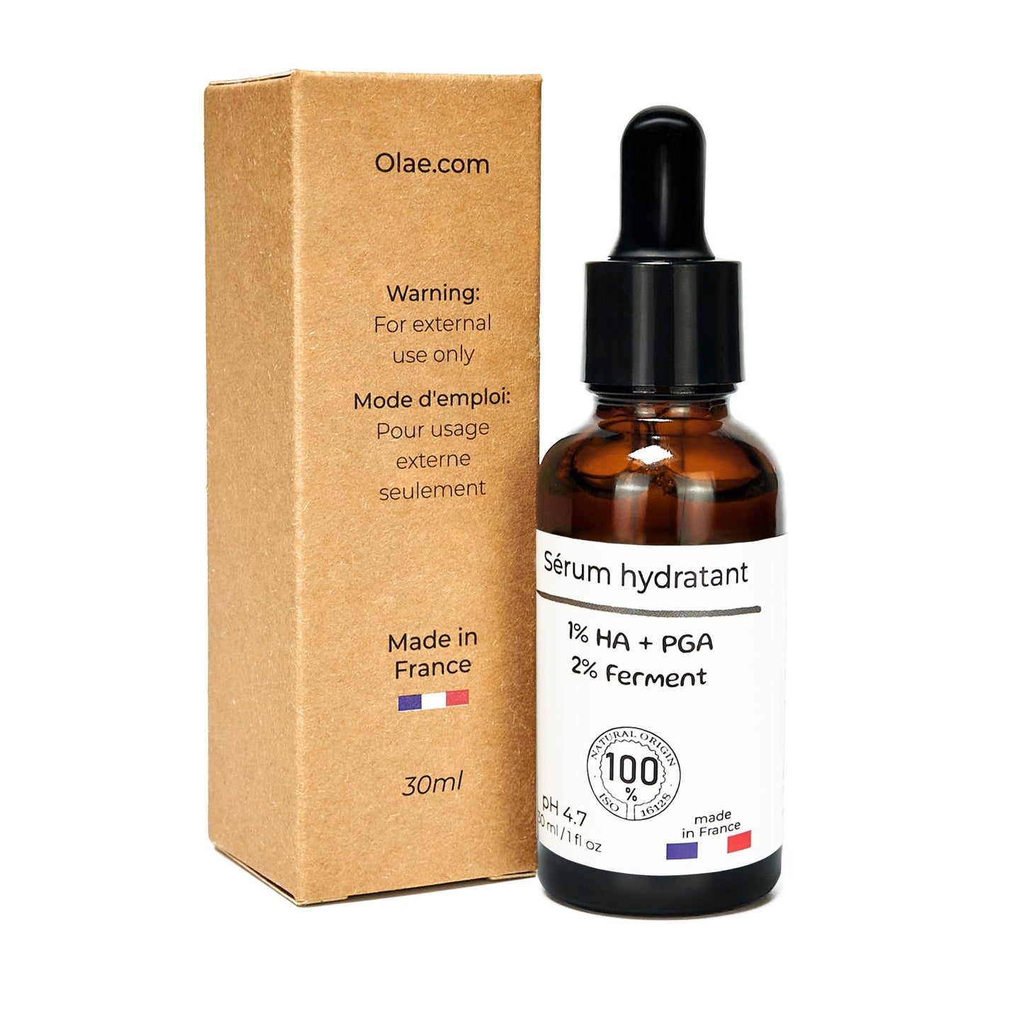 Sérum hydratant 2% postbiotique + acide polyglutamique + HA