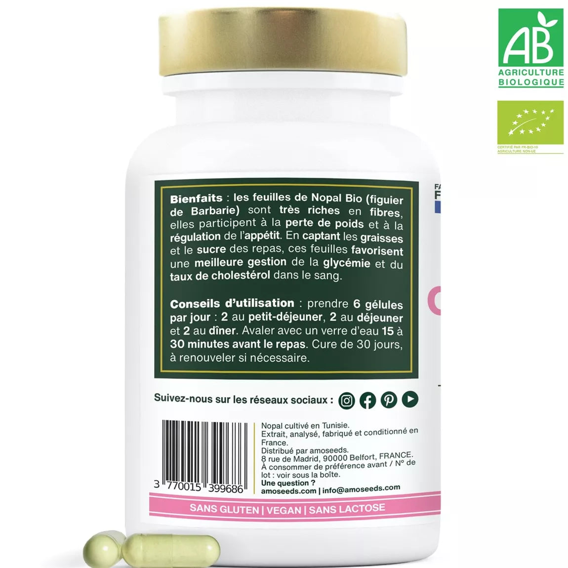 Gélules de Nopal Bio Minceur 301