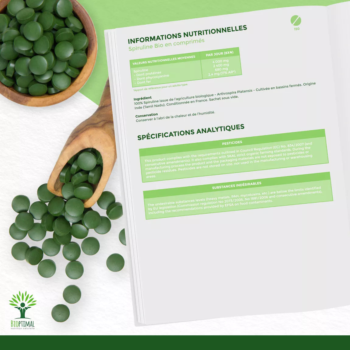 spiruline bio en comprimé 289