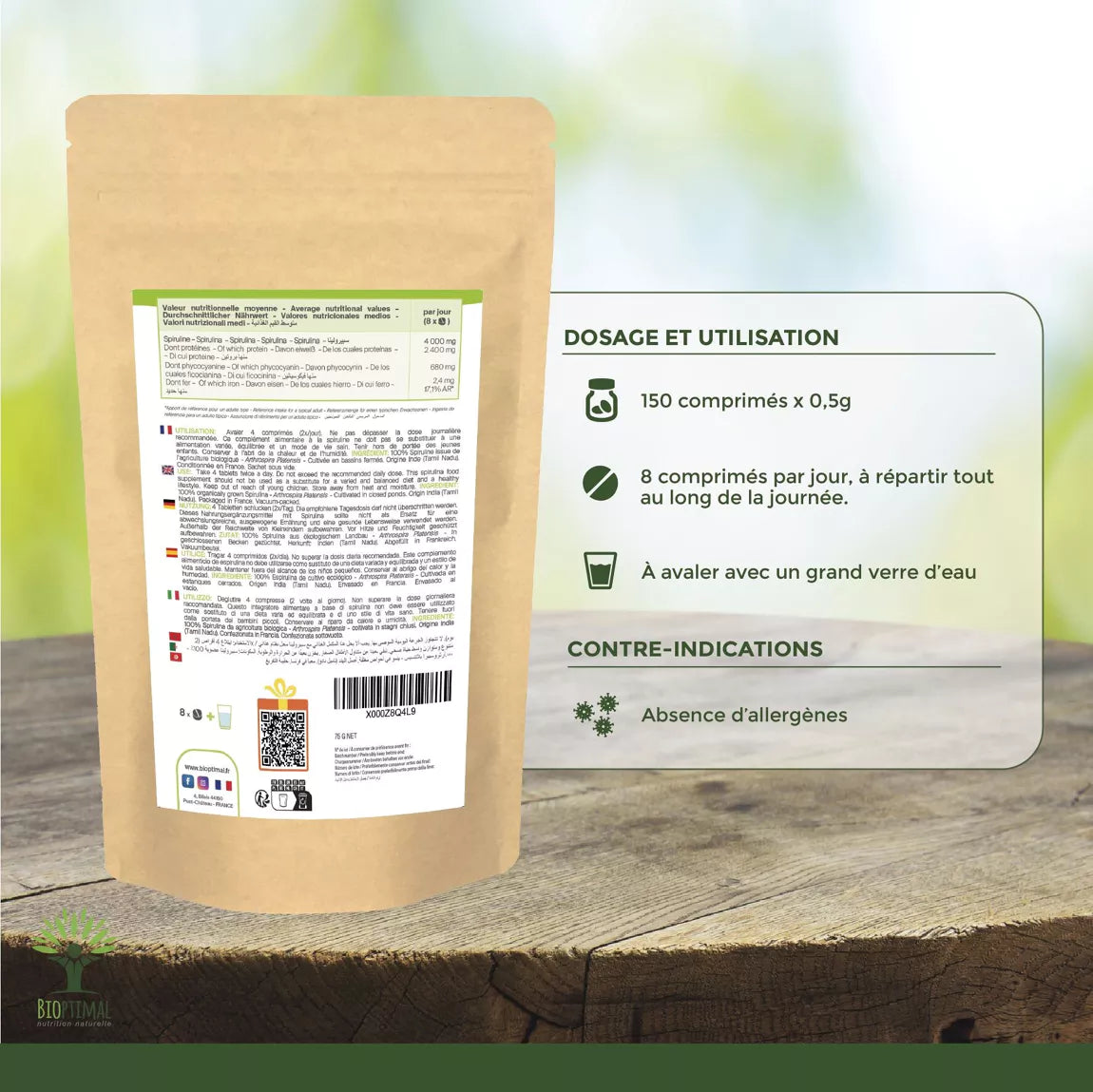 spiruline bio en comprimé 289