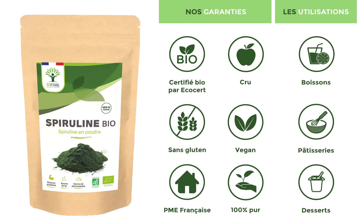 Spiruline Bio en poudre 290