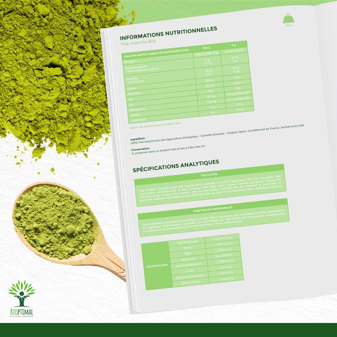 Thé matcha en poudre 252