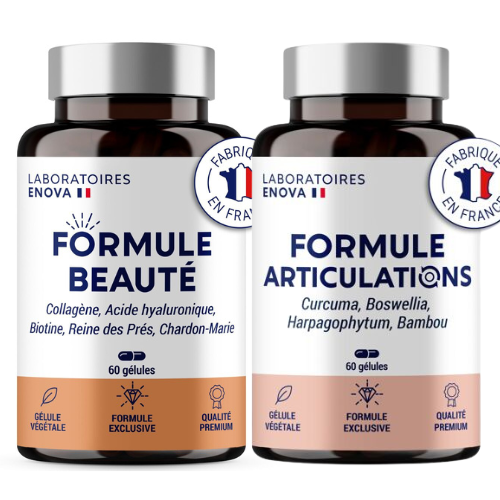 1 Collagène Marin en gélules et 1 Formule Articulations douloureuses 240