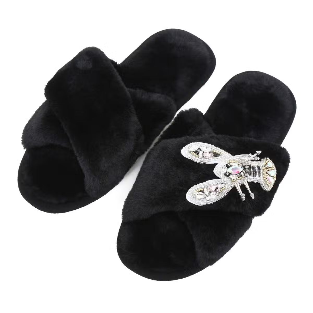Chaussons femme hiver bijoux