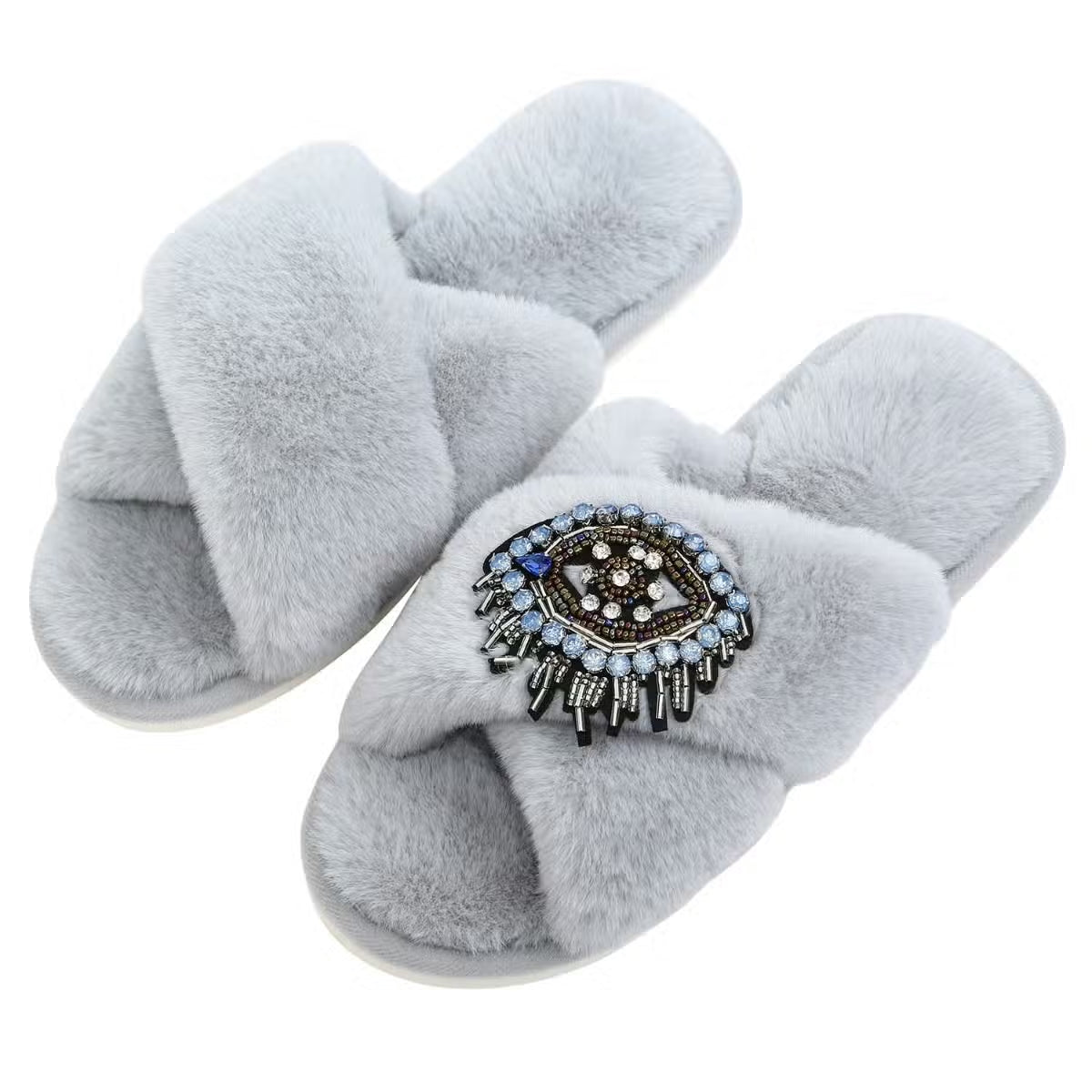 Chaussons femme hiver Oeil de Fatma