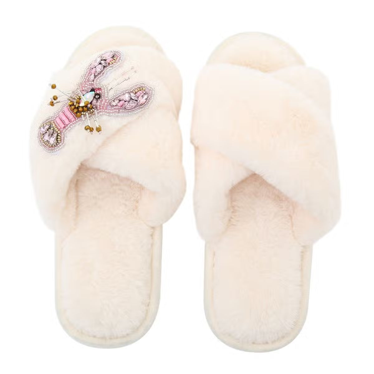 Chaussons femme hiver bijoux homard