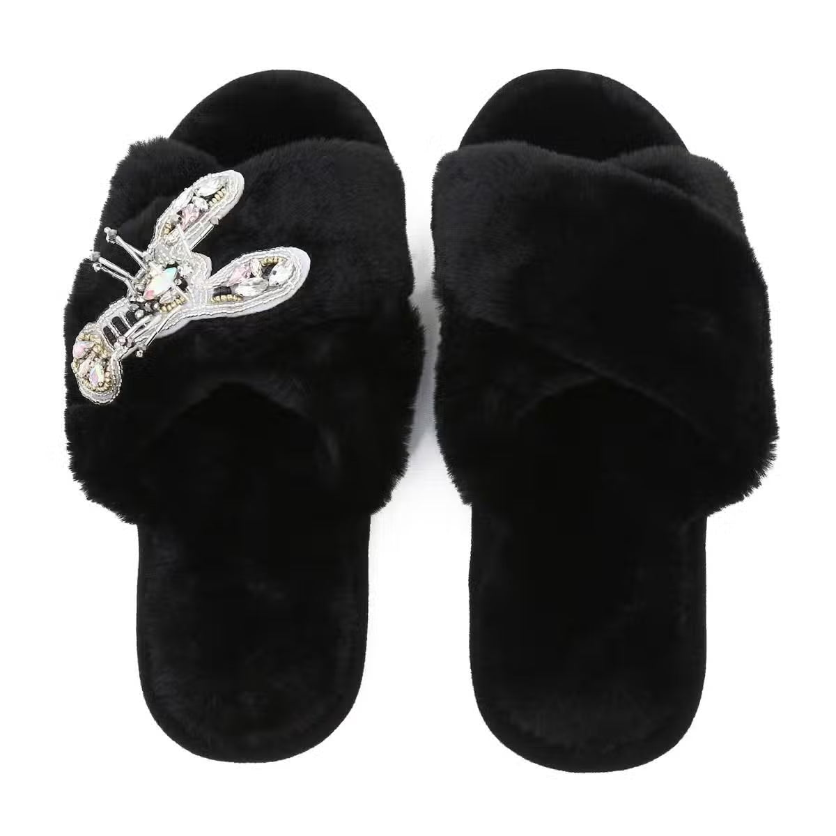 Chaussons femme hiver bijoux