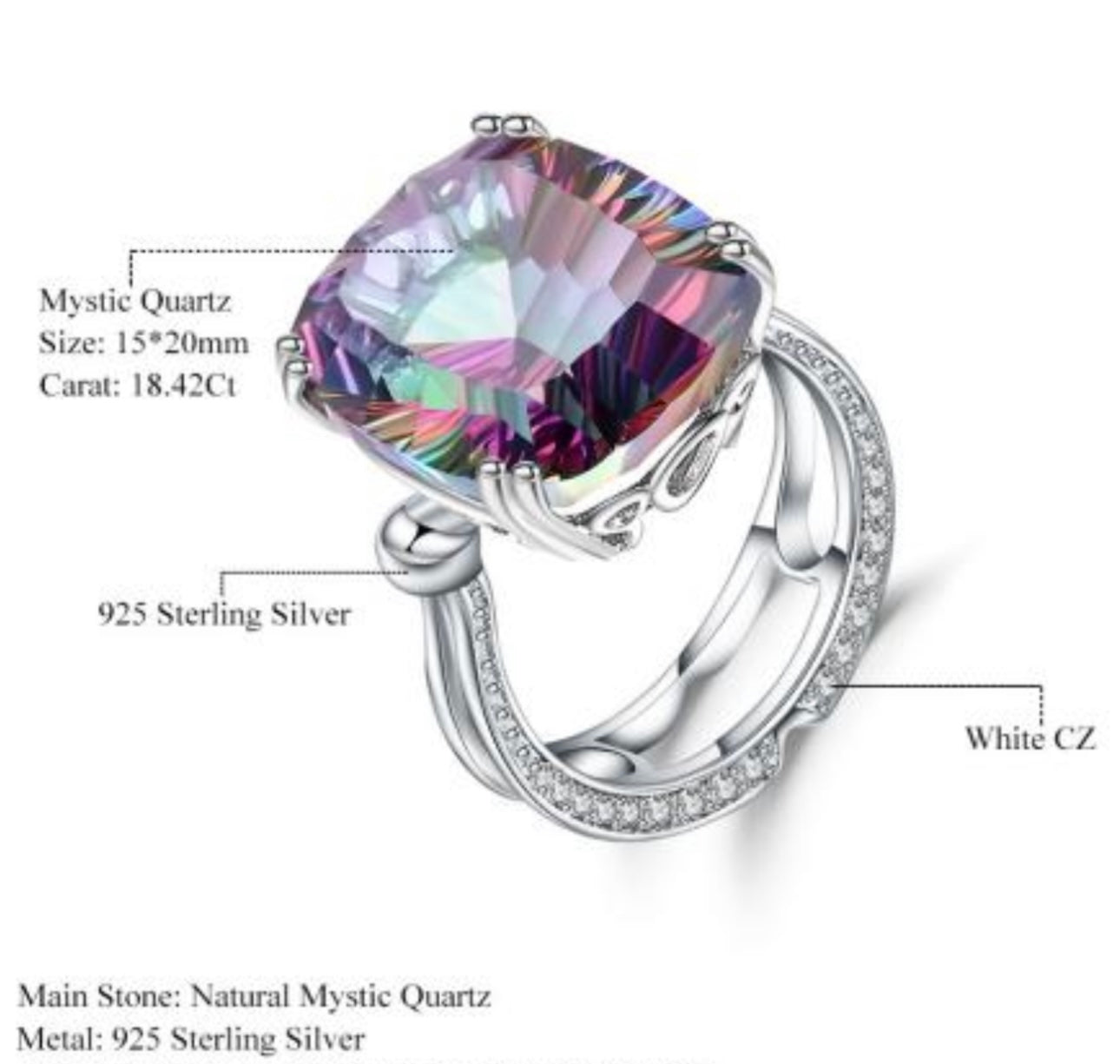 Grosse bague Femme Quart