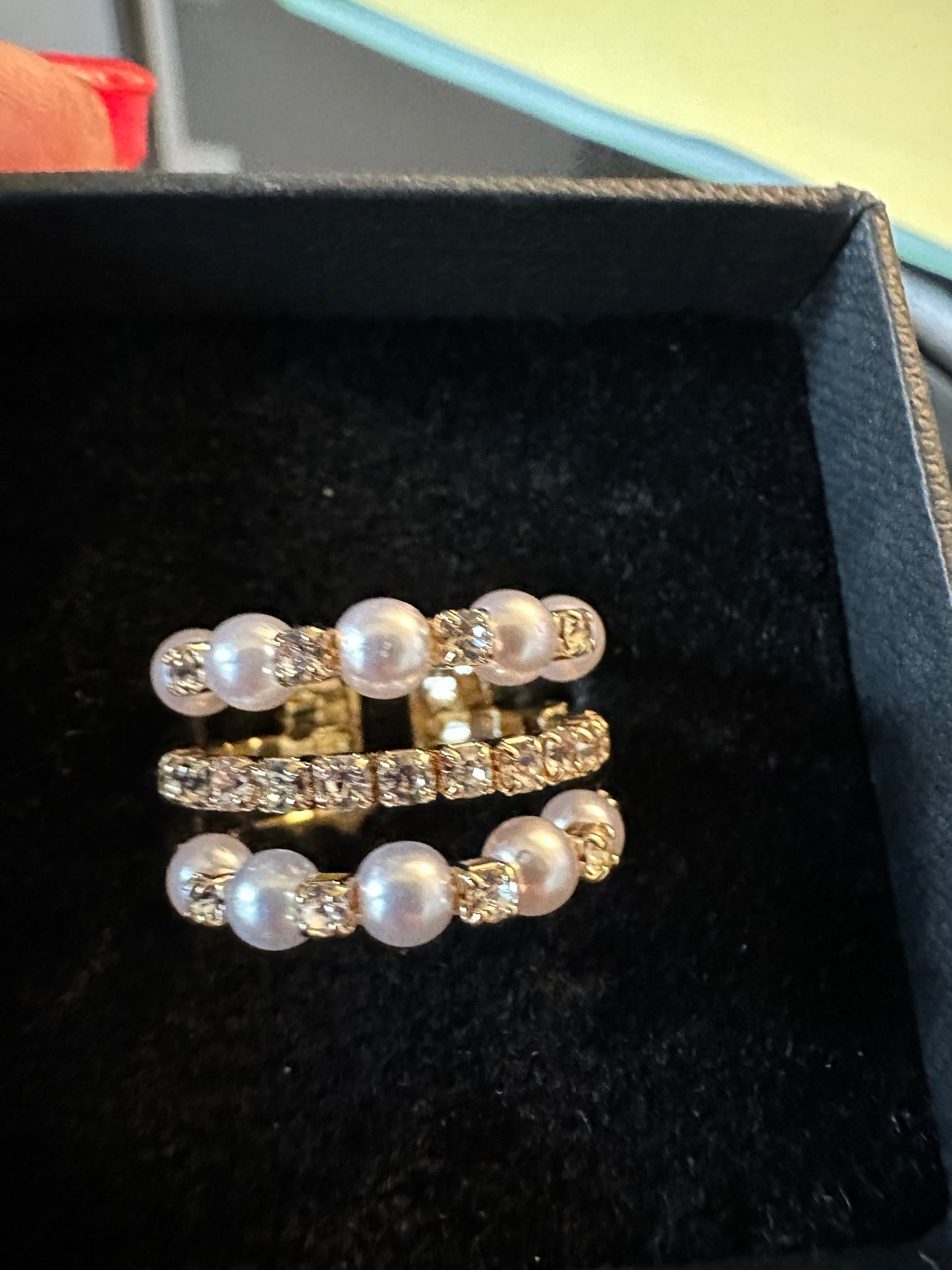 Bague en perles