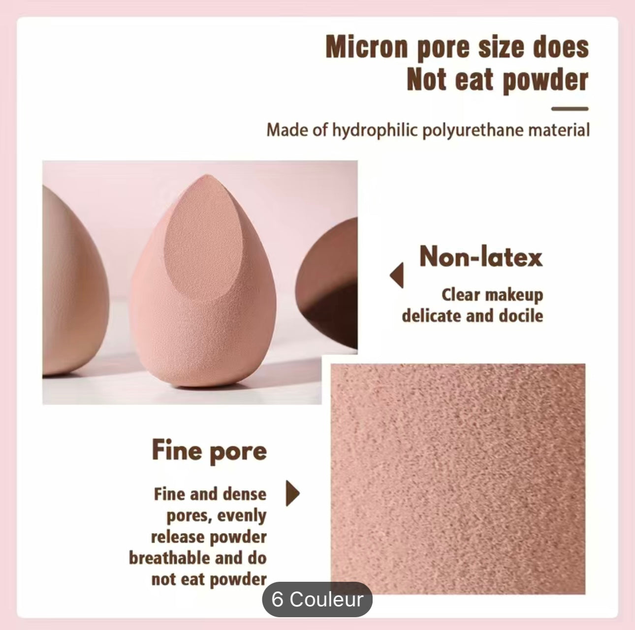 3 Houppettes  à maquillage