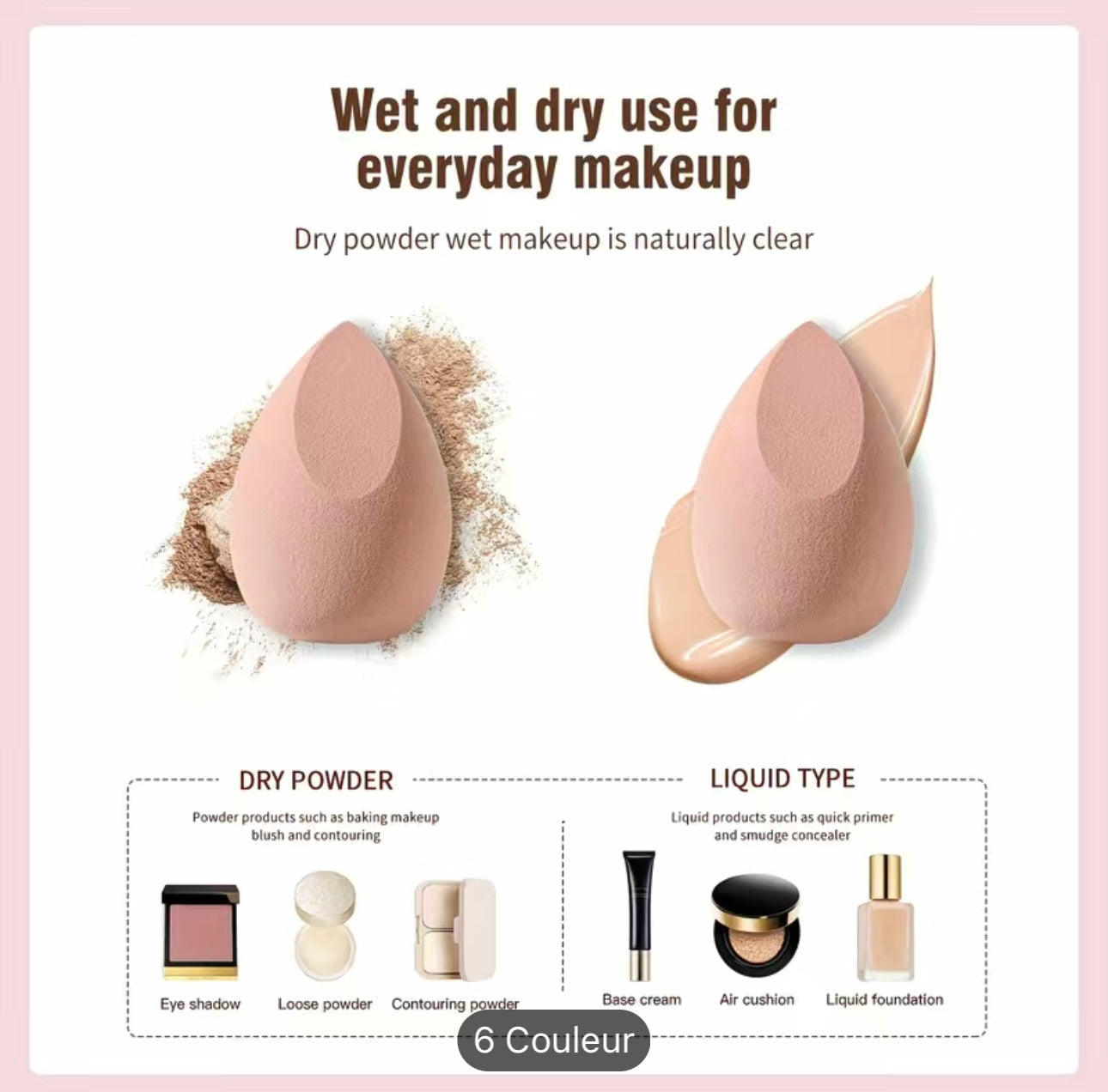 3 Houppettes  à maquillage