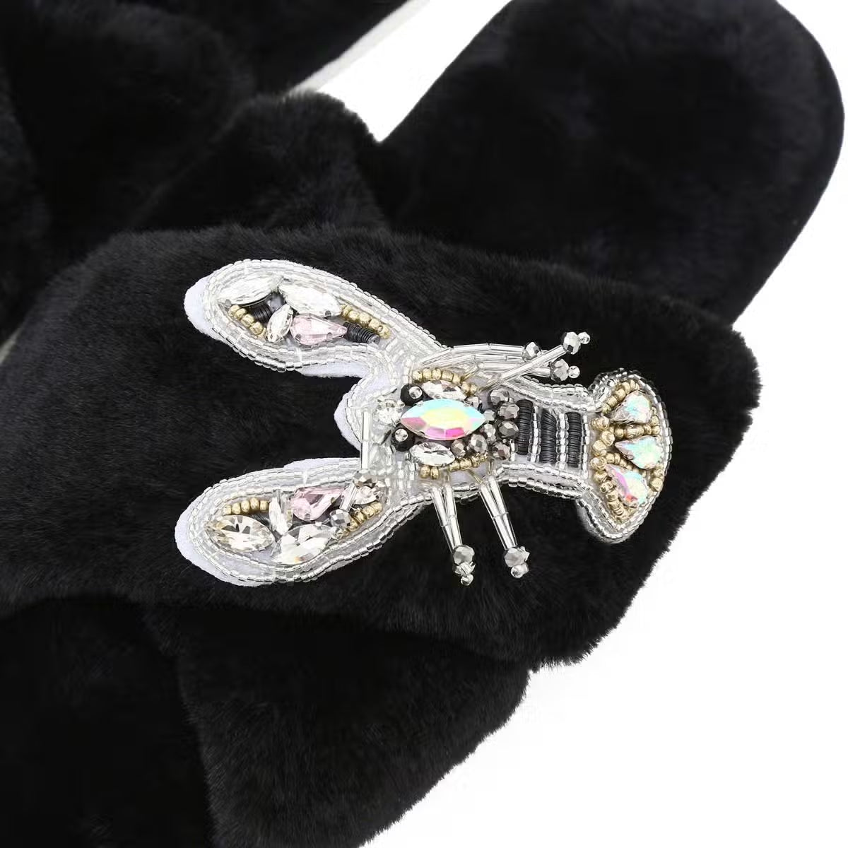 Chaussons femme hiver bijoux
