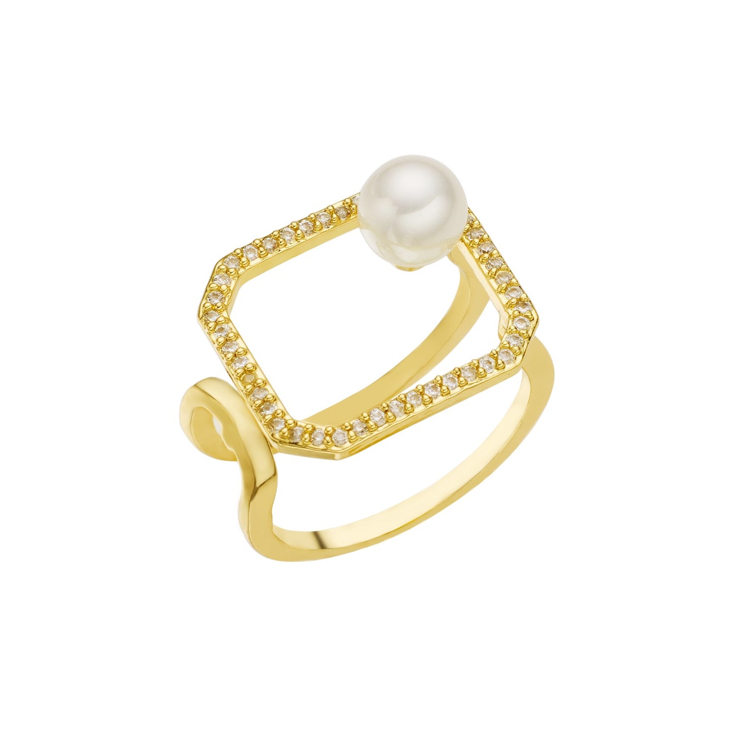 Bague Femme et Perle