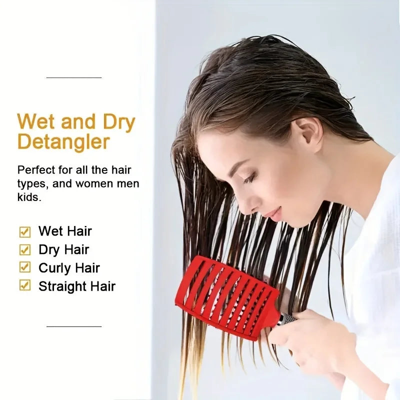 Ensemble de 2 brosses de Massage démêlantes pour femmes