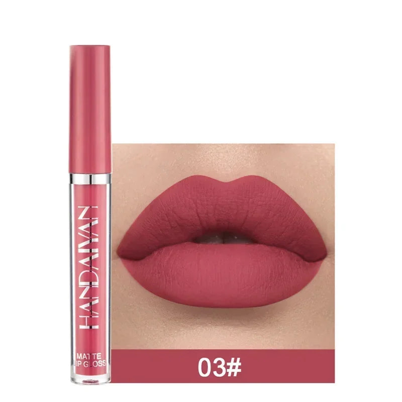Palette de 6 Rouges à Lèvres liquide  Longue Tenue