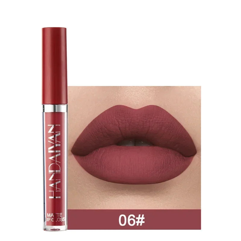 Palette de 6 Rouges à Lèvres liquide  Longue Tenue
