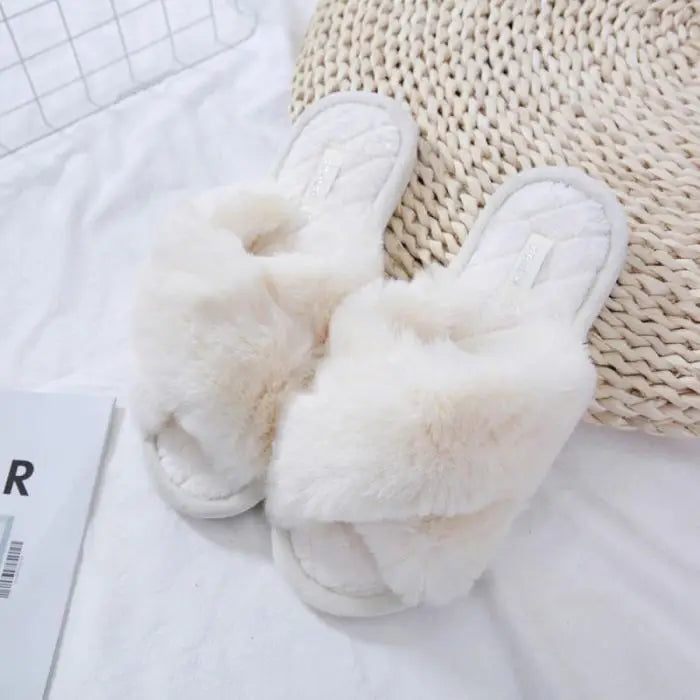 Chaussons Femme Crème